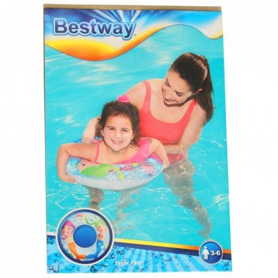 Kółko do pływania koło dmuchane kółko plażowe syrenki 60 kg BESTWAY 36113 51 cm