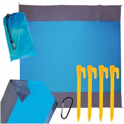 Mata plażowa piknikowa wodoodporna duża koc biwakowy na piknik biwak  pokrowiec XXL 210 X 200 cm