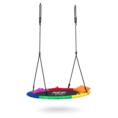 Huśtawka bocianie gniazdo Swingo XXL wielokolorowa 110 cm