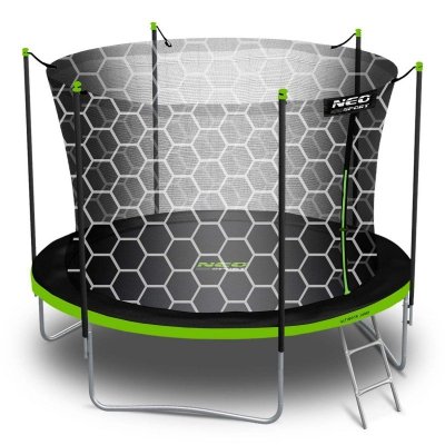 Trampolina ogrodowa 10ft/312cm z siatką wewnętrzną i drabinką Neo-Sport