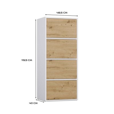 Komoda ALMA Front DĄB ARTISAN Korpus BIEL