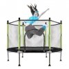 Trampolina ogrodowa dla dzieci siatka 140 cm zielona