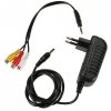Mini projektor rzutnik przenośny LED TFT LCD 1920x1080 24-60 USB HDMI 12V biało-pomarańczowy