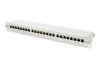 Digitus Patch panel 19 24 porty, kat.6, S/FTP, 1U, wspornik kablowy, szary (kompletny)