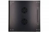 Extralink Szafka wisząca rack 6U 600x600 czarna szklane drzwi