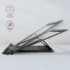 AXAGON STND-L Podstawka do laptopów aluminiowa 10-16, 4 regulowane kąty nachylenia