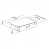 Maclean Szuflada podbiurkowa organizer 5kg max MC-461