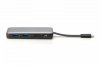 Digitus Stacja dokująca podróżna USB-C 7 portowa, max. 4K/60Hz z HDR, HDMI, USB-A 3.2 Gen1, Gigabit Ethernet, SD/Micro SD, PD 10