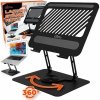 Media-Tech Obrotowa, ergonomiczna podstawka pod laptopa 10-17 LAPTOP STAND ROTO MT2662 pełna regulacja