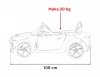 Autko Bentley Bacalar na akumulator dla dzieci Biały + Pilot + EVA + Wolny Start + Audio LED