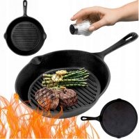 PATELNIA ŻELIWNA GRILLOWA HAGE 26cm INDUKCJA 
