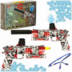 Pistolet na kulki żelowe wodne karabin zasilanie akumulatorowe USB + okulary 550szt. 7-8mm