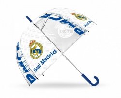 Kids Euroswan Parasolka przezroczysta manualna Real Madryt