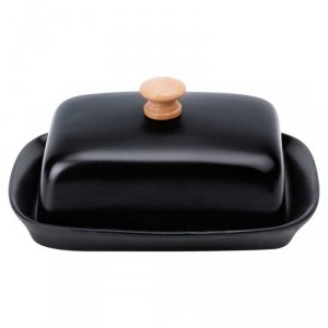 MASELNICZKA MASELNICA CERAMICZNA CZARNA 139677