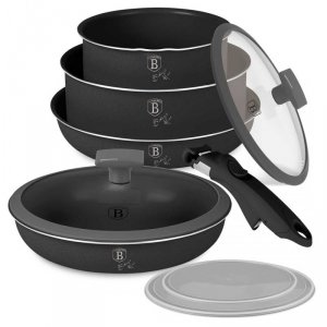 ZESTAW GARNKÓW TYTANOWYCH 9 ELEM. BERLINGER HAUS BH-8256 ANTRACITE