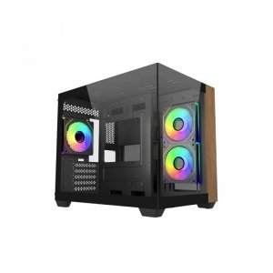 Obudowa Elite 481 Wood 270° Seamless Glass mATX