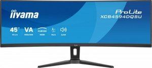 Monitor ProLite 44.5 cala XCB4594DQSU-B1 ,VA,DQHD,2xDP,2xHDMI,1500R,32:9,      450 cd/m2,  3000:1, USB HUB x4 (2x Type-A, 2x Type-C), 2 x 3W