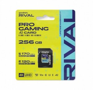 Karta pamięci microSD 256GB Rival UHS-I V30 U3 C10 A2 170/120MBs