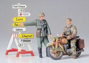 Tamiya Model plastikowy German Motorcycle Orderly Set