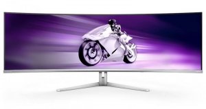 Philips Monitor zakrzywiony 49M2C8900L 48.9 cala QD OLED 144Hz HDMIx2 DP USB-C KVM HAS