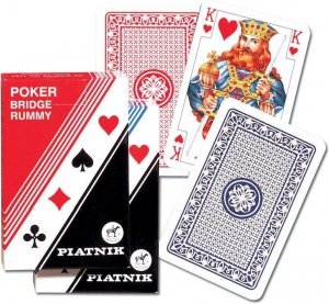 Karty pojedyncze Poker-Brydż PIATNIK