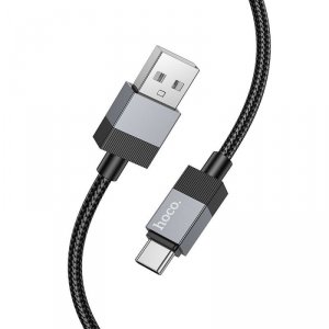 Kabel USB A do USB C Hoco 3A 1 m X110 czarny