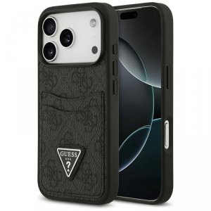 GUESS futerał do IPHONE 17 Pro GUHCP17LP4TPK (4G Double Card Triangle) czarny