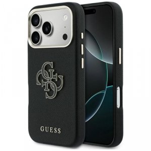 GUESS futerał do IPHONE 17 Pro GUHCP17L5PS4RGGK (PU FW Resin Logo) czarny