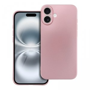 Futerał do iPhone 16 PLUS Metallic różowy