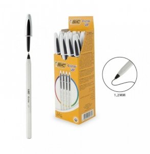 Długopis Cristal up czarny (20szt) BIC