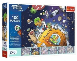 Puzzle 100 Trefliki w kosmosie