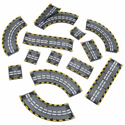 Tor wyścigowy samochodowy magnetyczny 1 pojazd świecący 153 elementy