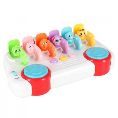 Autobus edukacyjny grający wyskakujące zwierzątka kluczyki