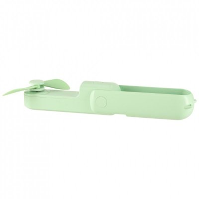 Wiatrak biurkowy wentylator mini ręczny składany wiatraczek przenośny USB zielony