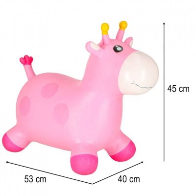 Skoczek gumowy dla dzieci do skakania żyrafa żyrafka