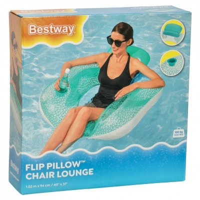BESTWAY 43097 Materac dmuchany fotel leżak 102 x 94cm