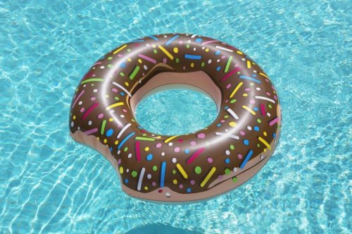 BESTWAY 36188 Kółko do pływania koło dmuchane donut brązowe  107cm max 100 kg
