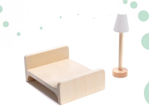 LULILO Domek dla lalek drewniany FLORO boho LED 78cm
