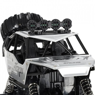 Samochód zdalnie sterowany na pilota RC Rock Crawler 1:12 4WD METAL srebrny