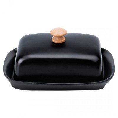 MASELNICZKA MASELNICA CERAMICZNA CZARNA 139677