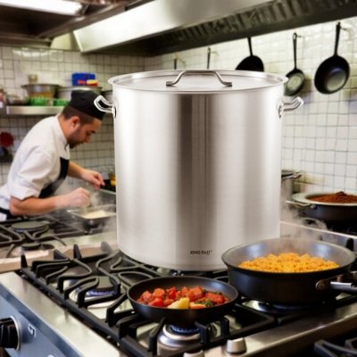 GARNEK GASTRONOMICZNY Z POKRYWĄ STALOWĄ 98L KINGHOFF KH-1968