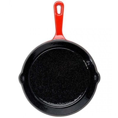 PATELNIA ŻELIWNA EMALIOWANA 20cm Z SILIKONOWĄ NAKŁADKĄ 199154
