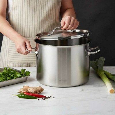 GARNEK GASTRONOMICZNY Z POKRYWĄ STALOWĄ Ø30cm 14L KINGHOFF KH-2022