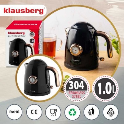 CZAJNIK ELEKTRYCZNY 1L Z TERMOMETREM KLAUSBERG KB-9017
