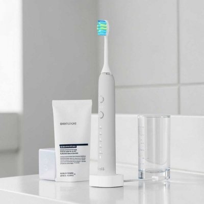 SZCZOTECZKA SONICZNA DO ZĘBÓW WYBIELAJĄCA HUSLA MEDIC 3 KOŃCÓWKI + ETUI