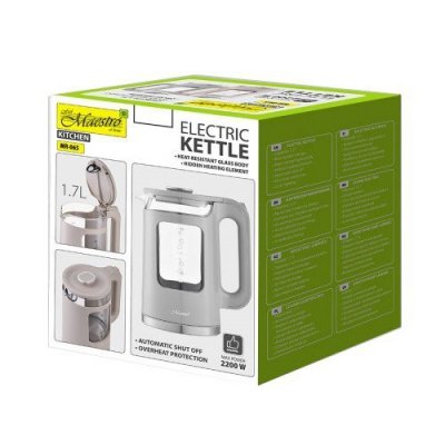 Feel-Maestro Czajnik elektryczny szklany 1,7l 2200W MR-065-GREY