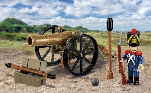 Cobi Klocki Klocki Francuski artylerzysta z armatą 97 elementów