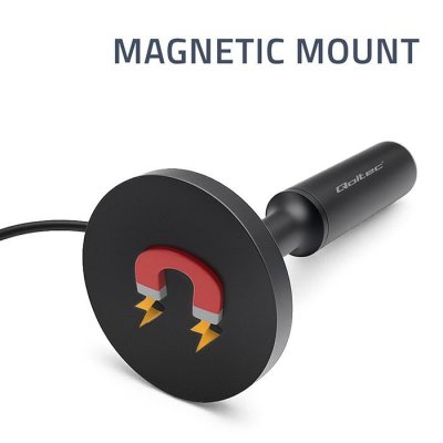 Wewnętrzna Antena TV DVB-T2 ze wzmacniaczem sygnału i magnetyczną podstawą | 4K | 28dBi | 5m