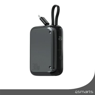 Powerbank Pocket 30W 10000mAh wbudowany kabel USB-C 15cm