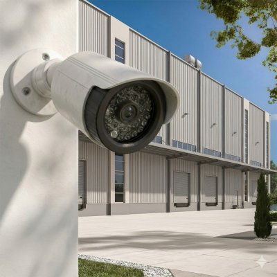 Atrapa kamery tubowej, diody IR LED, IR1800 W biała, 2xAA, ABS